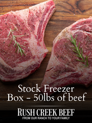 Rush Creek Beef Box - 50lbs of Beef